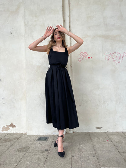 CHARLOTTE DRESS NERO tg.s