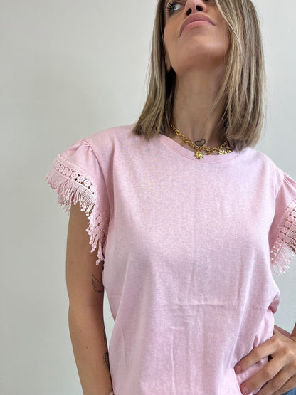 T.shirt YLENIA ROSA TAGLIA L/XL