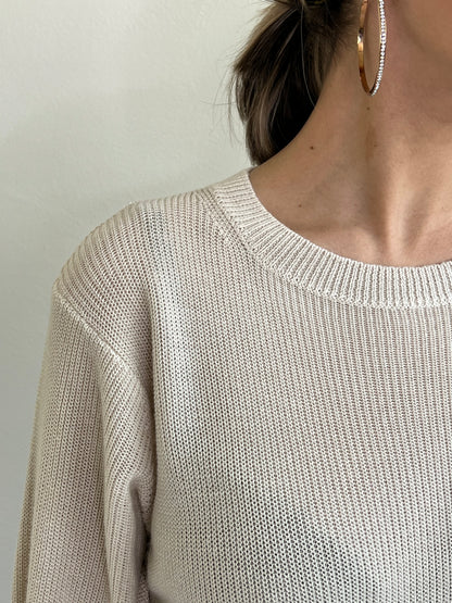ALMA PULLOVER GIROCOLLO BEIGE