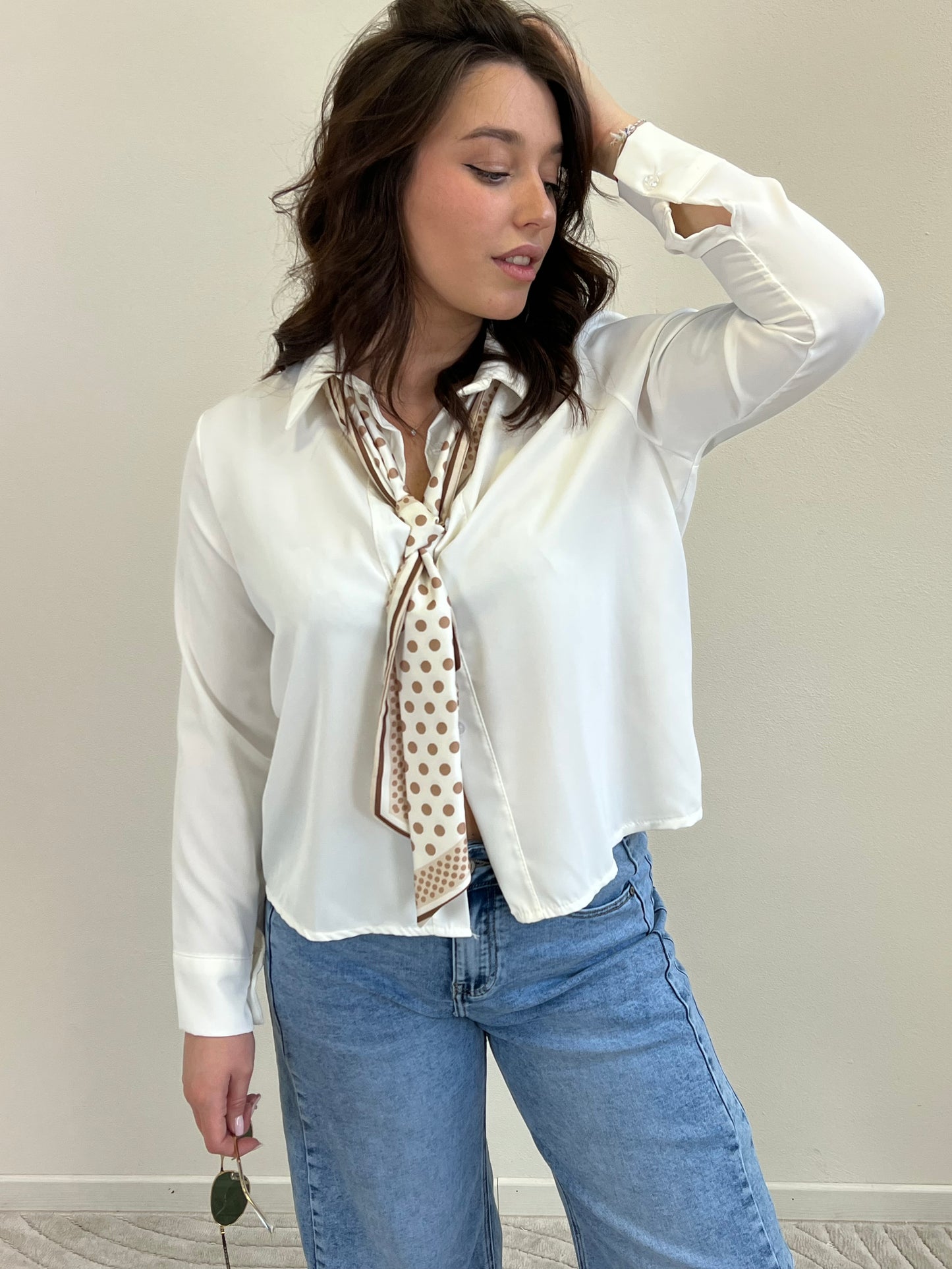 ABBY CAMICIA CON FOULARD