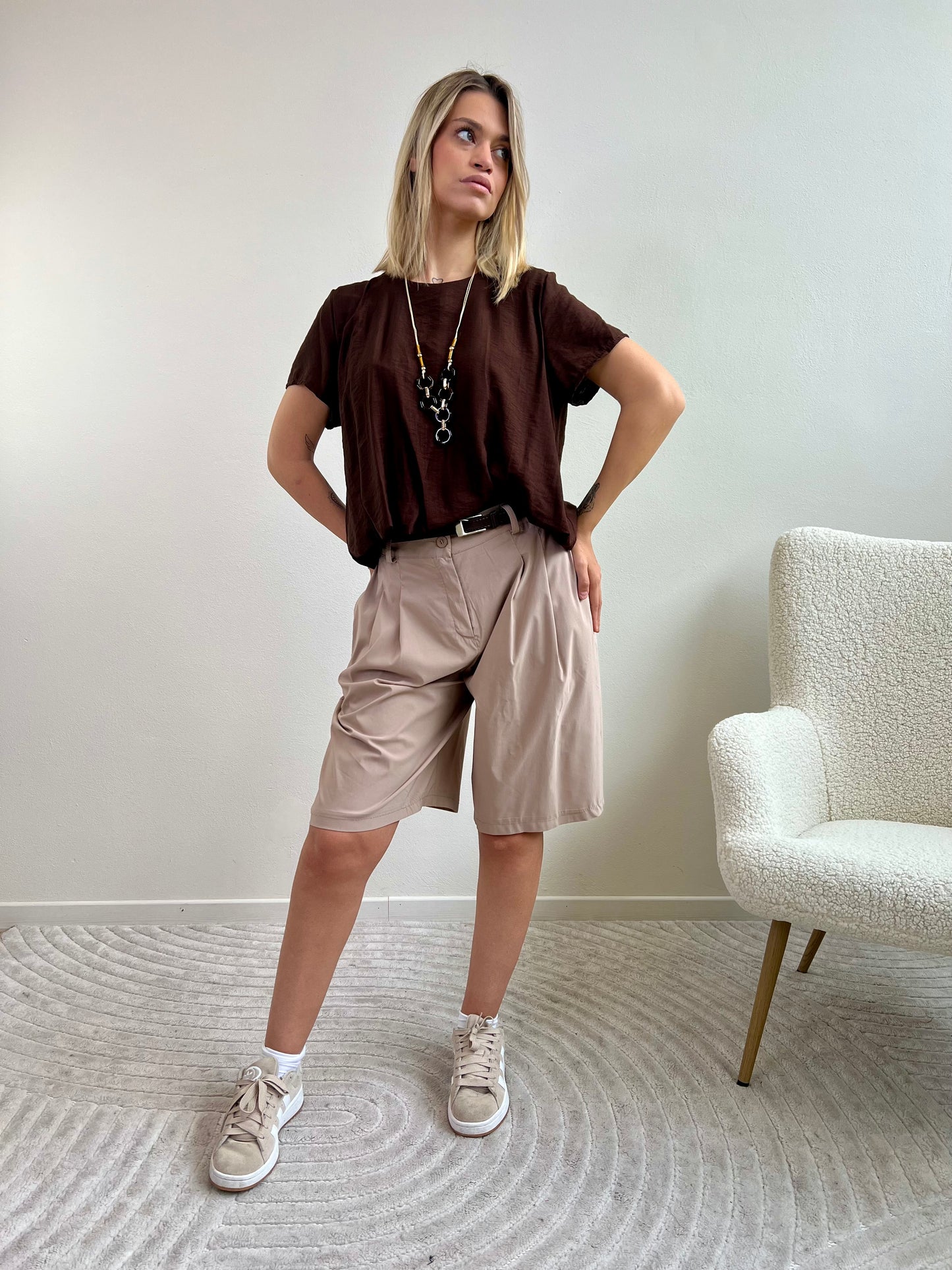 BLUSA PAPAYA variante cioccolato