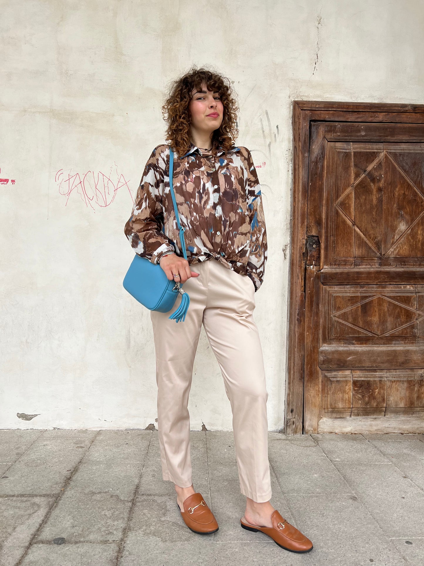 MONICA pantaloni a sigaretta TG.S