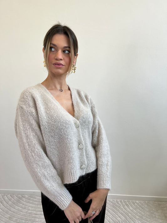 CLIO CARDIGAN MOHAIR BURRO