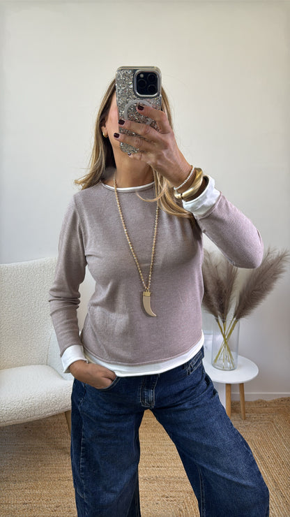 PULL GIROCOLLO TORTORA