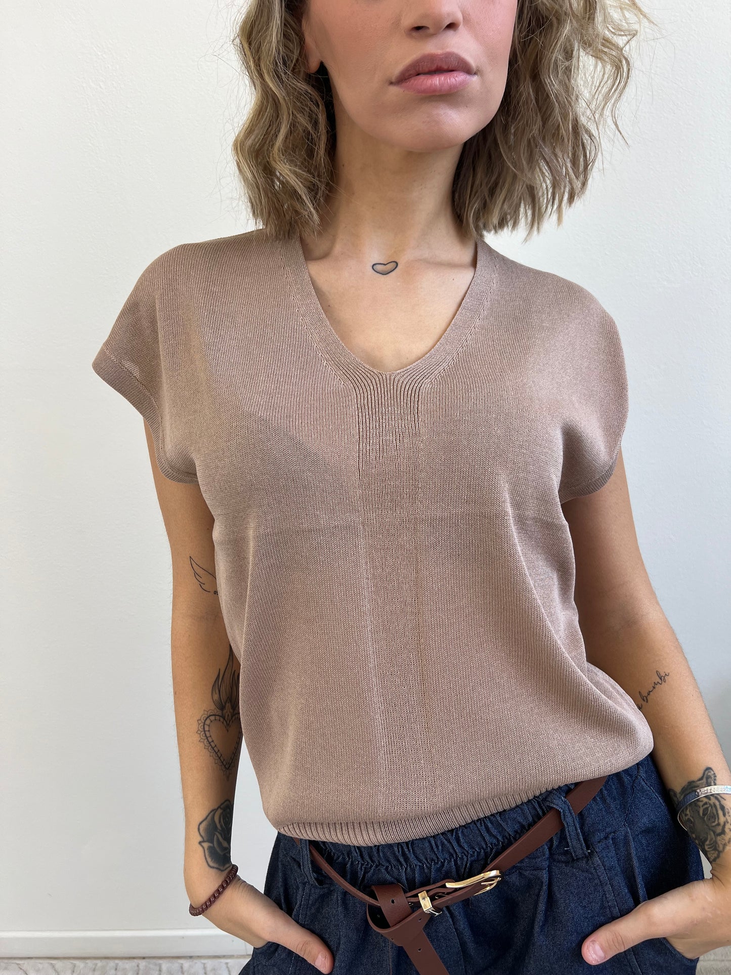 AMBRA MAGLIA BISCOTTO