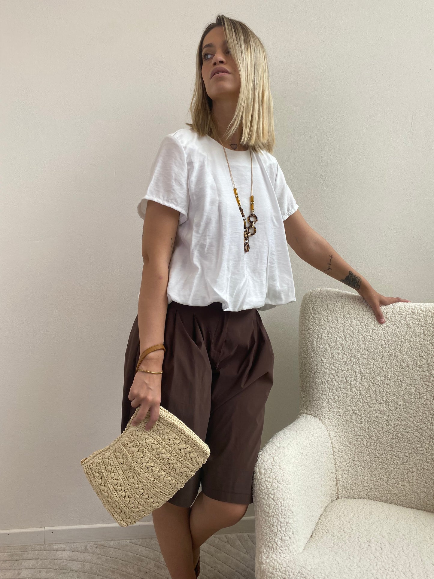 BLUSA PAPAYA variante latte