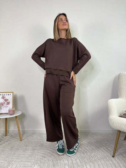 MILOS SET TUTA CIOCCOLATO