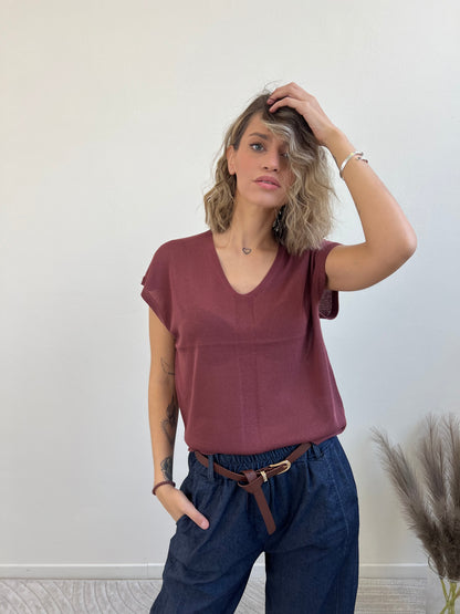 AMBRA MAGLIA ROSSO INDIA