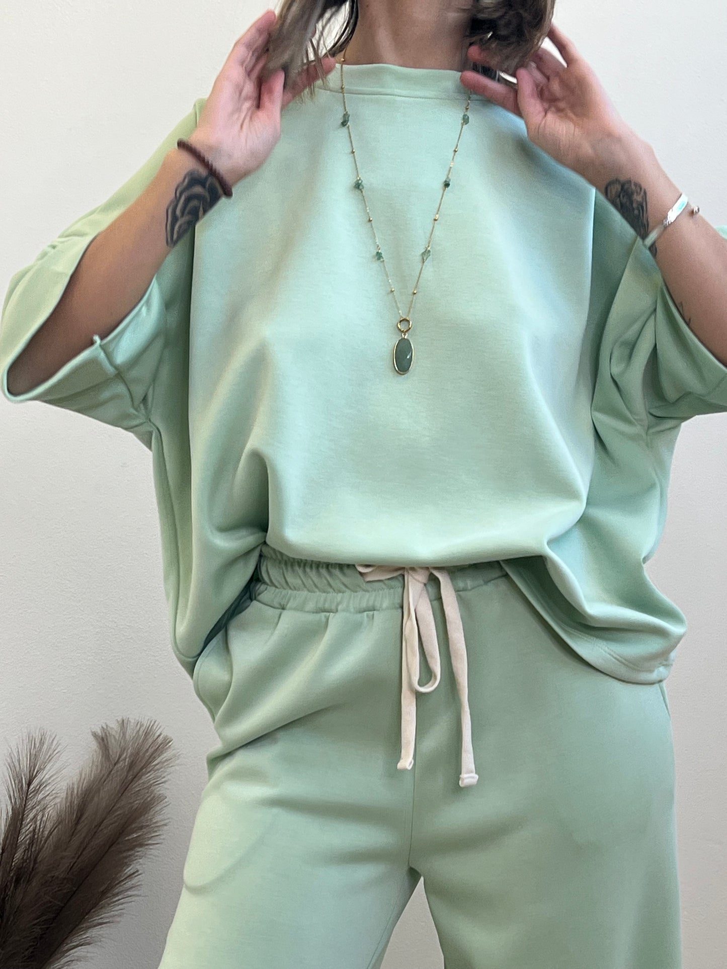 PANTALONE SOFT TOUCH EMILIE VERDINO