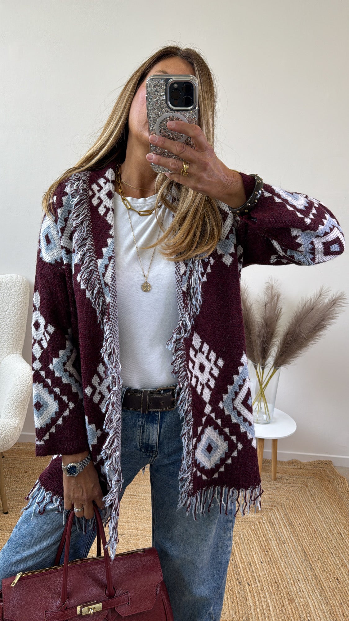 KLIMT CARDIGAN PRUGNA