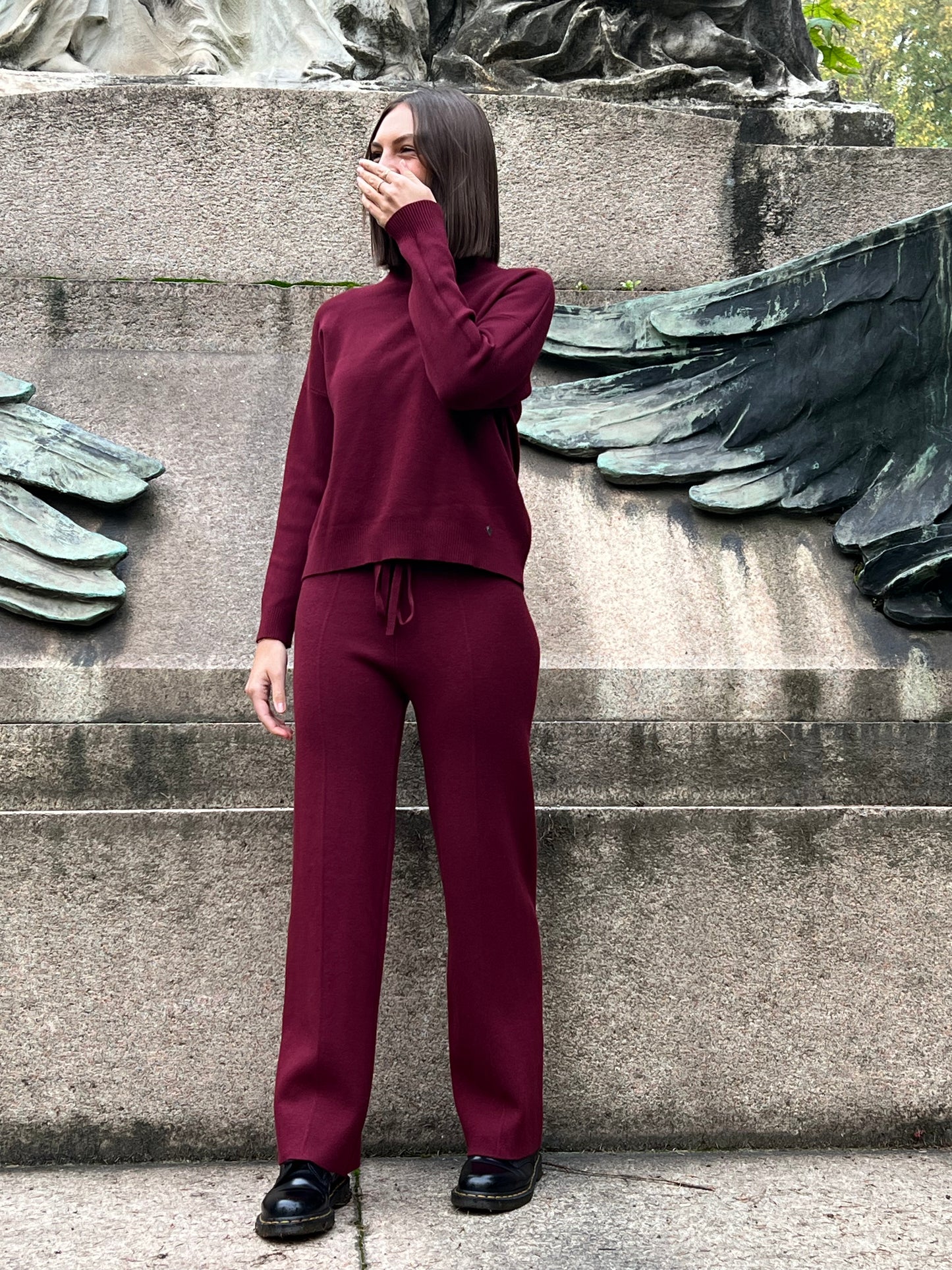 COPENAGHEN SET TUTA BURGUNDY