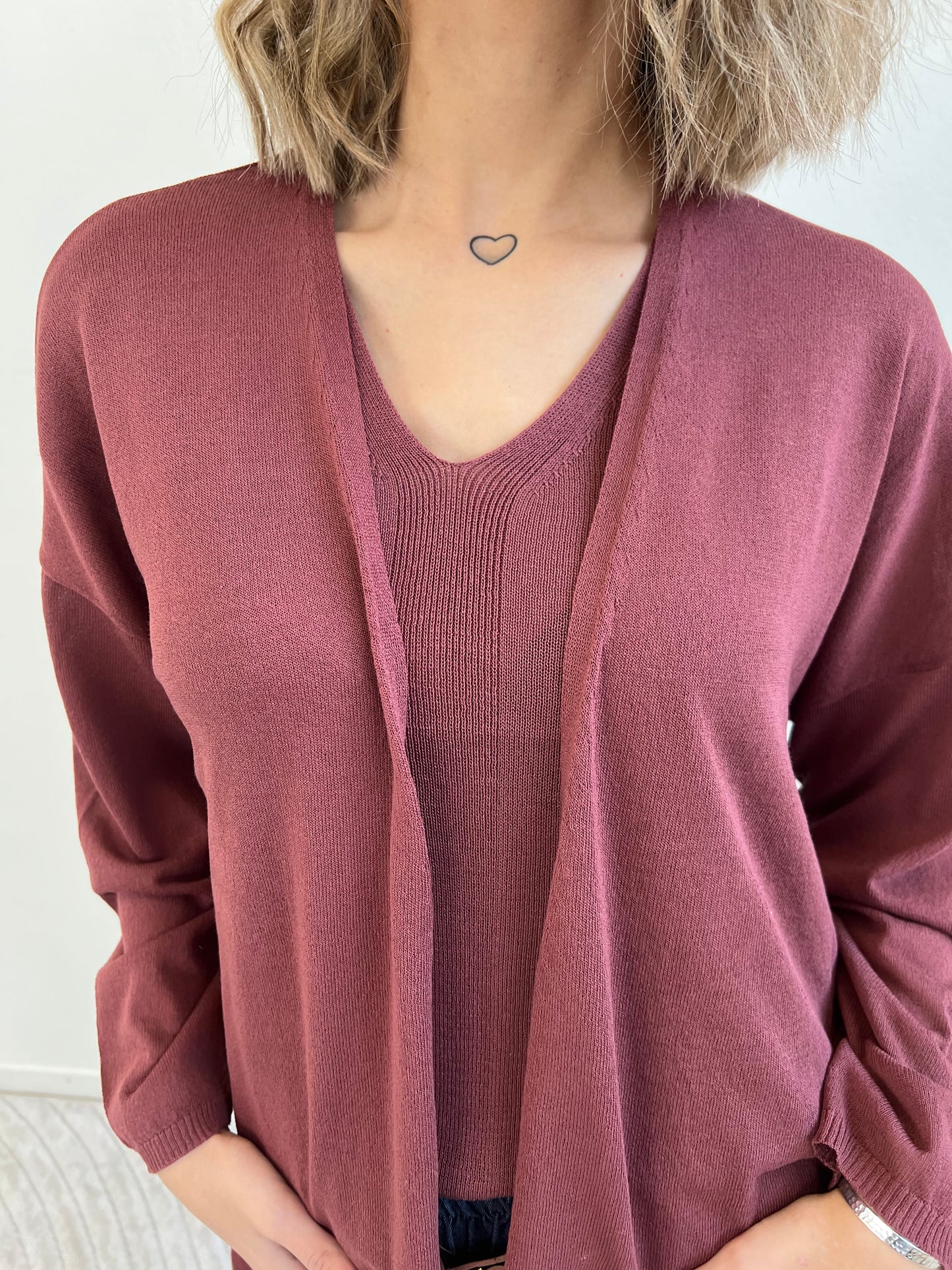 AMBRA MAGLIA ROSSO INDIA