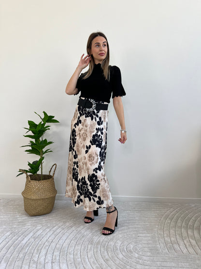 MIETTA PULL SMERLATO NERO