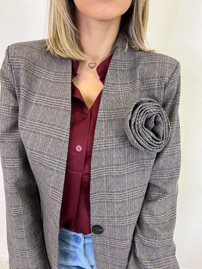 CLARA BLAZER TARTAN