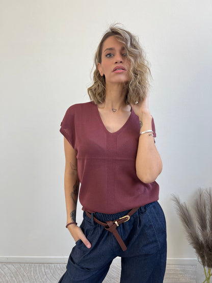 AMBRA MAGLIA ROSSO INDIA