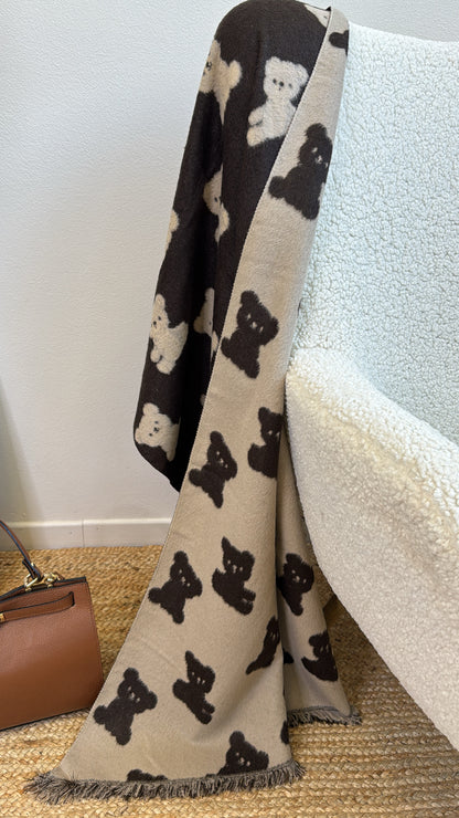 SCIARPA ORSETTO MORO & BEIGE