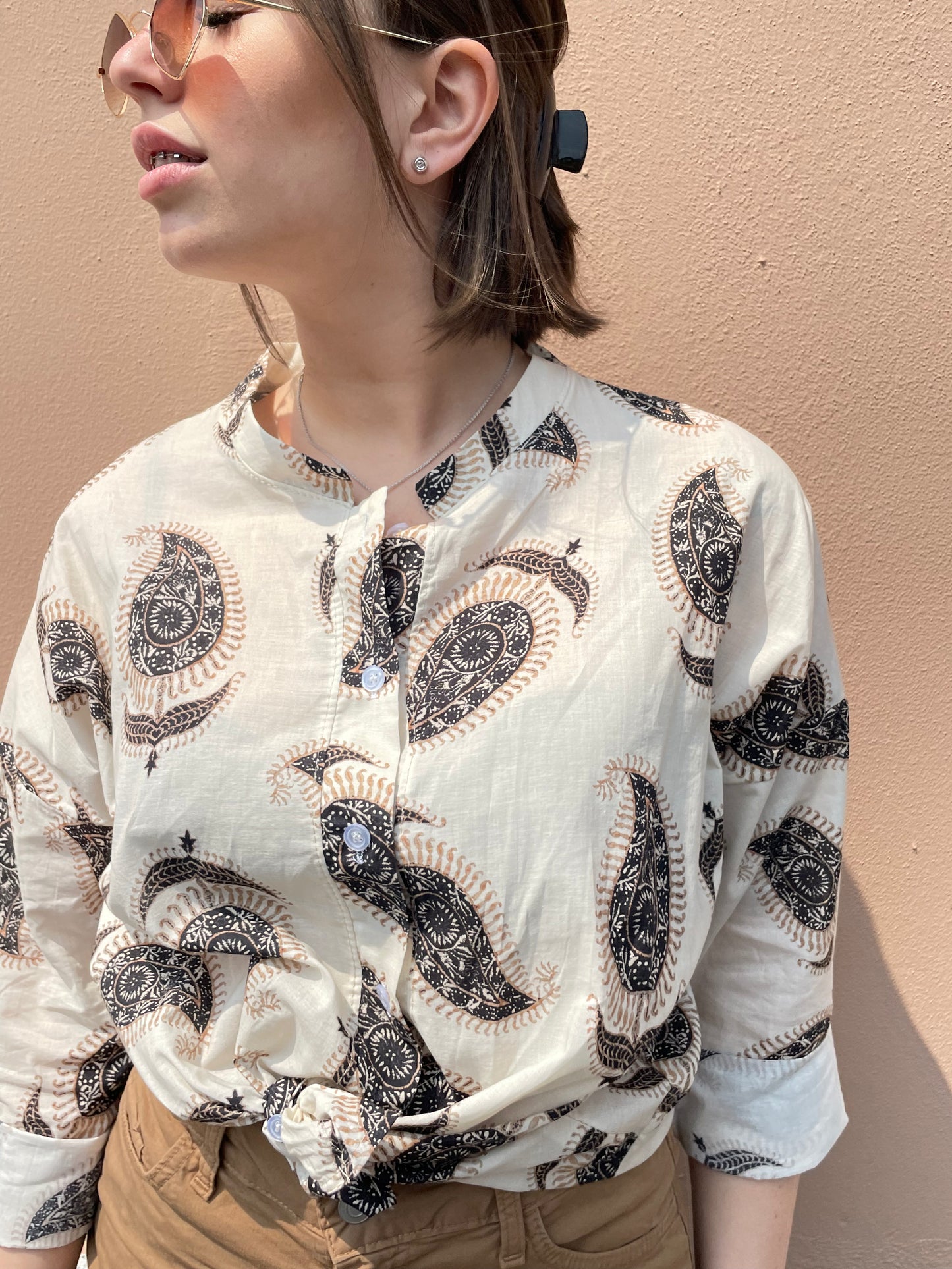 Camicia disegno cachemire