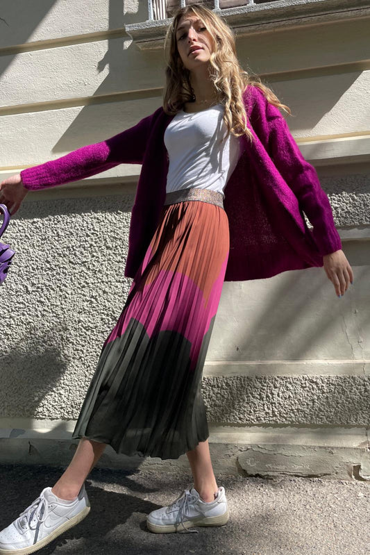 Gonna plissè midi Penelope