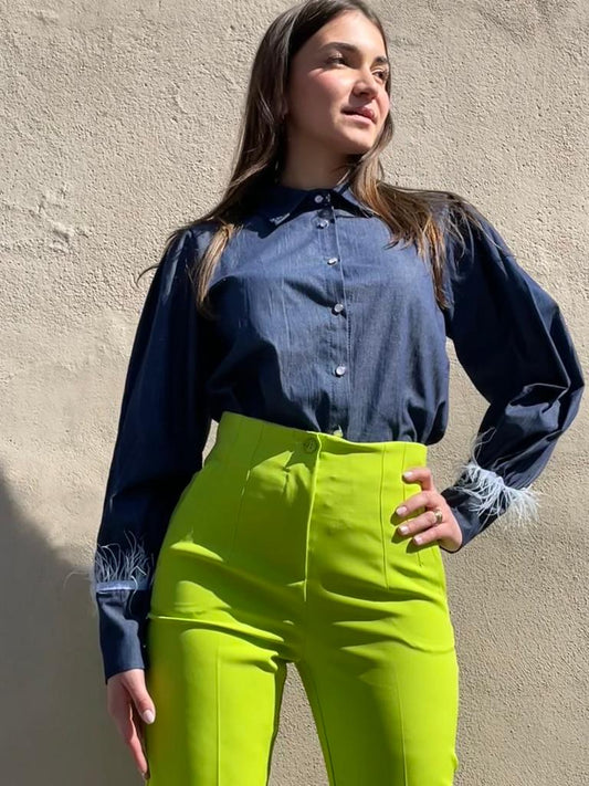 Pantalone a vita alta