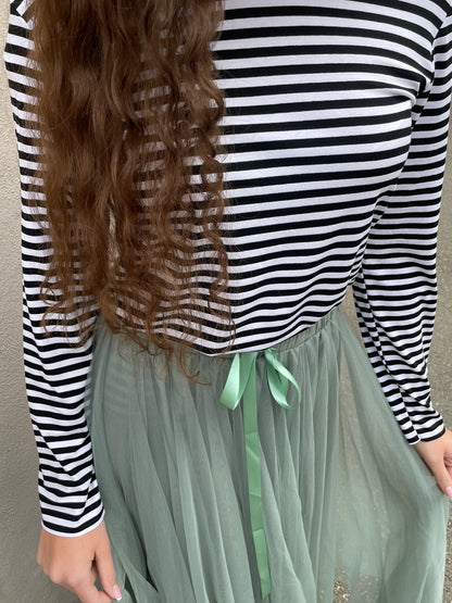 Maglia basic a righe