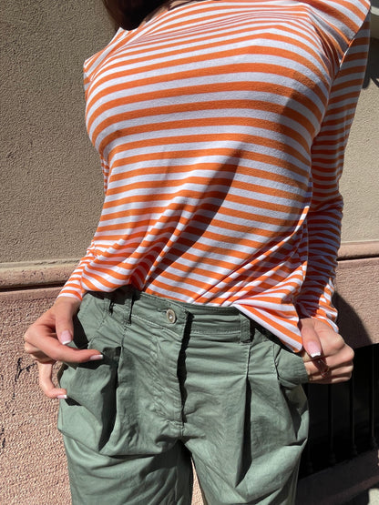 Maglia basic a righe